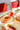 Assiette grande cercles orange (Ø27cm)