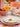 Assiette moyenne rayures roses (Ø24cm)