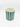 Cache-pot de fleurs grand à rayures vertes (Ø18cm, H19cm)