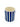 Petit cache-pot rayures bleues du duo