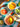 Bol cercles orange du trio